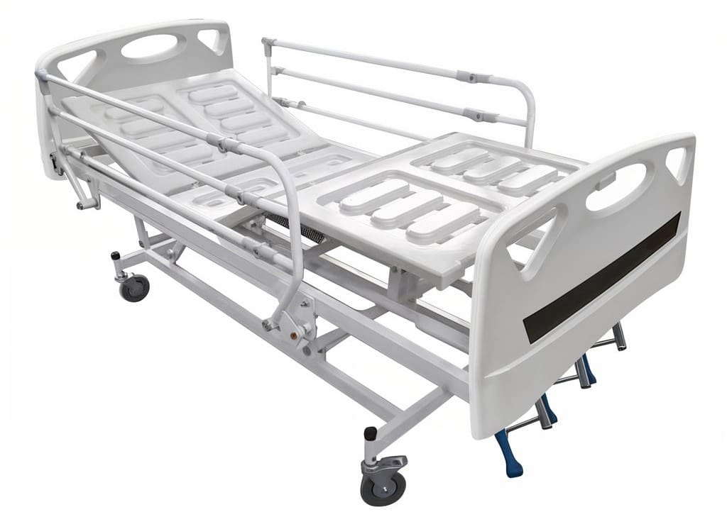 خرید و قیمت تخت بیمارستانی 3 شکن مکانیکی + فروش صادراتی